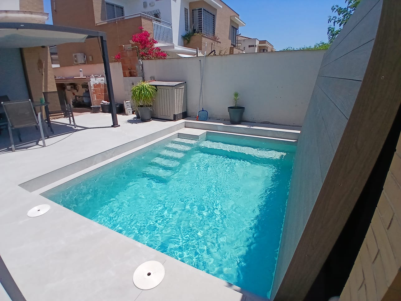 Cubierta transitable para piscina